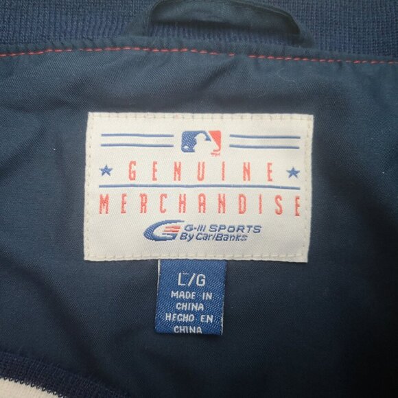 Genuine Merchandise Men's Size Large Boston Red Sox V-neck Lined Windbreaker - Picture 3 of 12